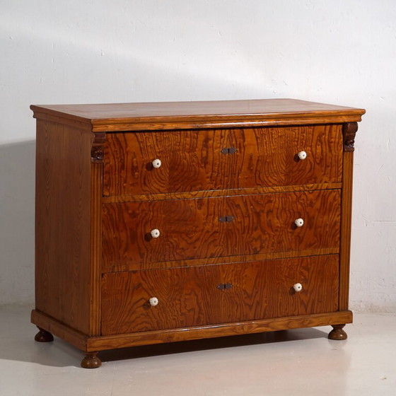 Antique Biedermeier chest of drawers (c.1850) #63 (photo 7 of 40)