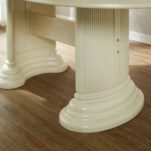 Saltarelli Florence Dining Table, Ivory Look, – eettafels, Mdf, Wood (photo 2 of 9)
