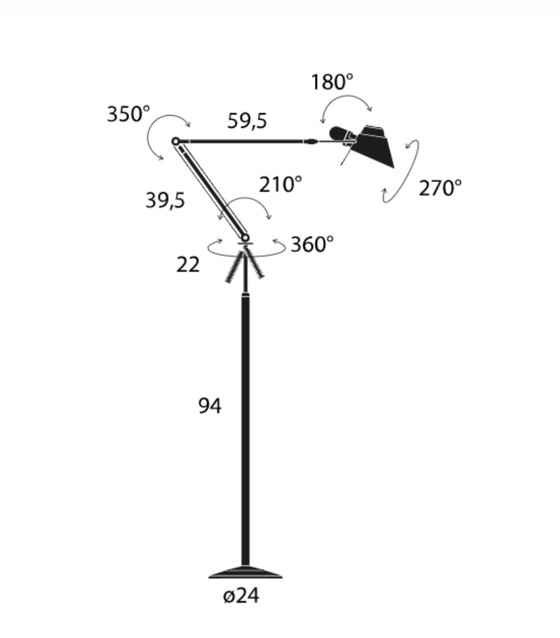 Image 1 of Lumina Tangram zwart vloerlamp