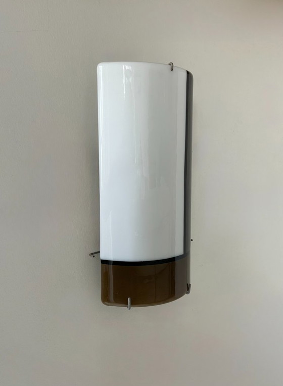 Image 1 of Vintage tempered glass wall lamp, Italy, 1980