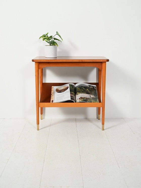 Image 1 of Scandinavian coffee table with display shelf