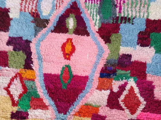 Image 1 of Tapis berberi multicolori in lana 300x150 cm