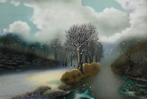 Degans Xavier (1949-) - Litografia Prova d'artista