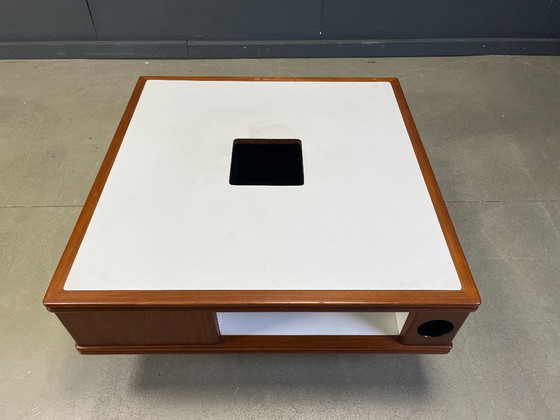 Image 1 of Space age wooden bar coffee table, 1960s