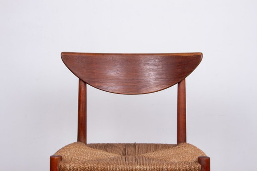 6 sedie danesi in teak e alghe, modello 316 di Peter Hvidt e Orla Molgaard-Nielsen per Soborg Mobelfabrik.