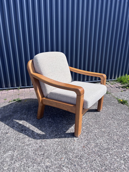 Vintage eiken fauteuil dyrlund Eiken fauteuil