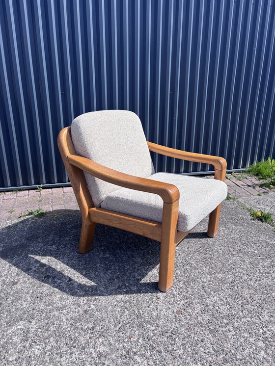 Image 1 of Vintage eiken fauteuil dyrlund Eiken fauteuil