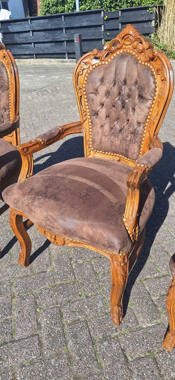 Image 1 of 4 baroque classic chairs, castle or D&D theme, gentleman's room