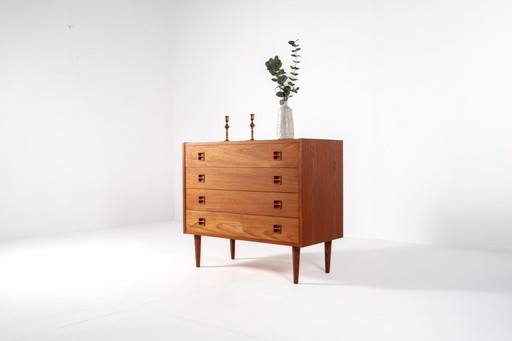 Cómoda danesa de teca de mediados de siglo, cómoda escandinava de los años 60