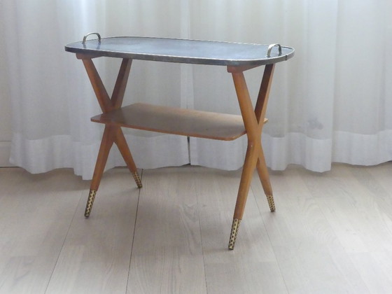 Image 1 of Beistelltisch Ilse Möbel 50er Jahre Resopalplatte UK2aeb