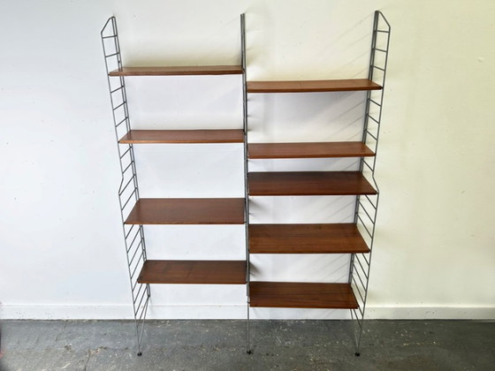 Image 1 of Sistema di scaffalature in stile Mid-Century degli anni '60 di Brianco