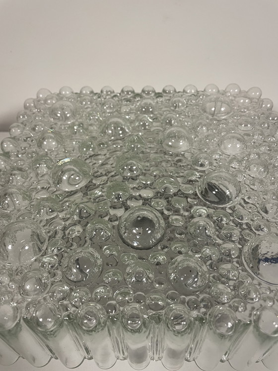 Image 1 of Lampada da soffitto/parete con vetro a bolle di Hustadt Leuchten, 1950