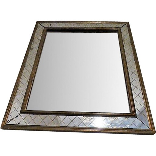Miroir vintage en bois doré, 1940