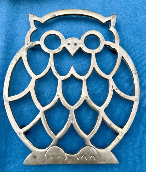 Image 1 of Large vintage collection made of solid brass - owls, cat, bookend & more