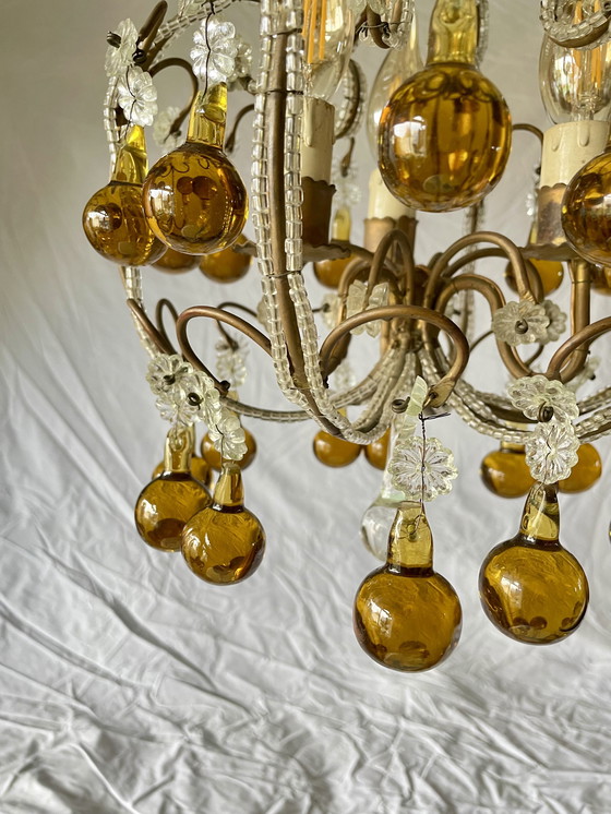 Image 1 of Lampadario di cristallo barocco