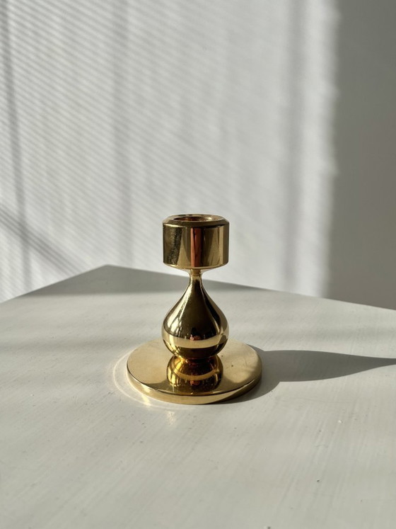 Image 1 of Bougeoir, plaqué or 24 carats – série « Hamlet » d'Asmussen Danmark