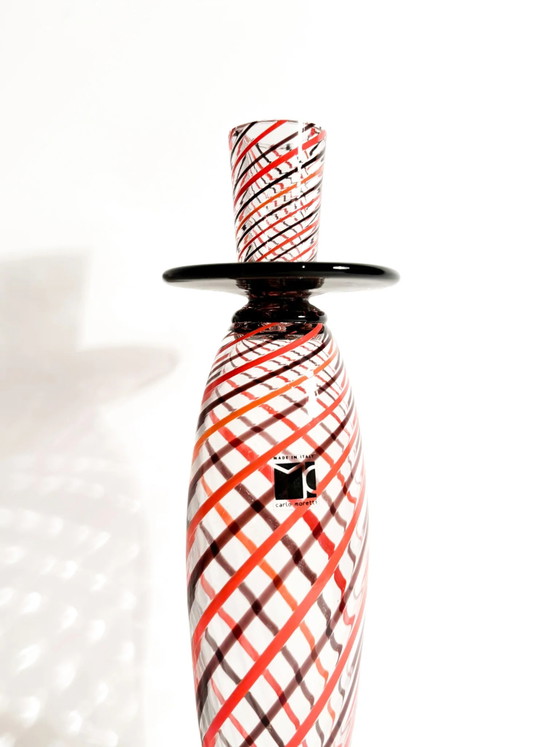 1999 Carlo Moretti Candelabro a Spirale in Vetro di Murano – Moretti (Carlo), Oggetti decorativi, Modern (photo 3 of 10)