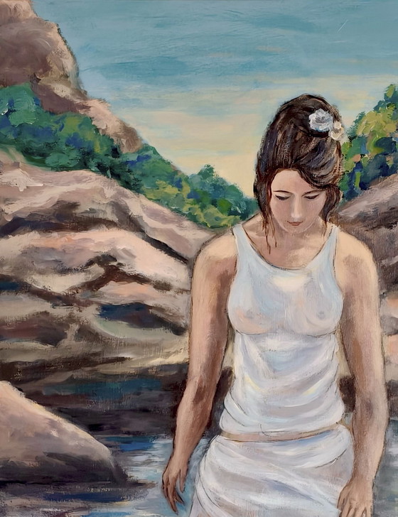 Image 1 of Acrylic painting "The Reflection in the Water"