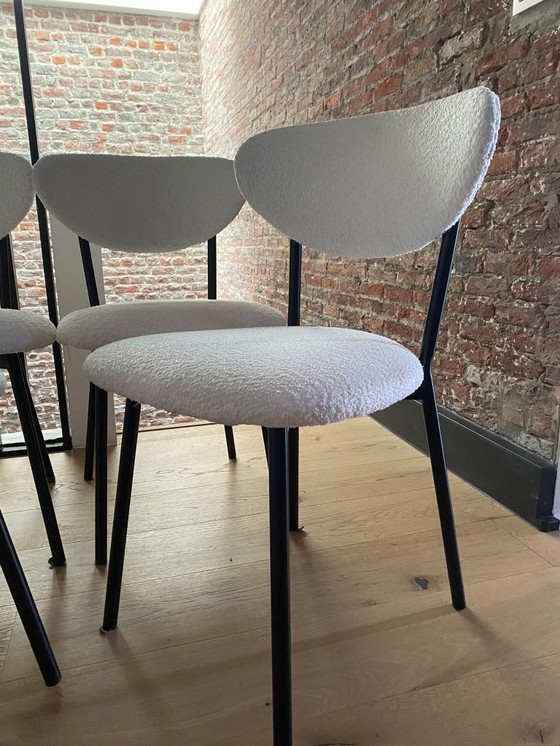 Image 1 of Chaises de salle à manger blanches Teddy