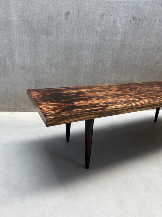 Image 1 of Vintage Macassar coffee table / side table - ebony
