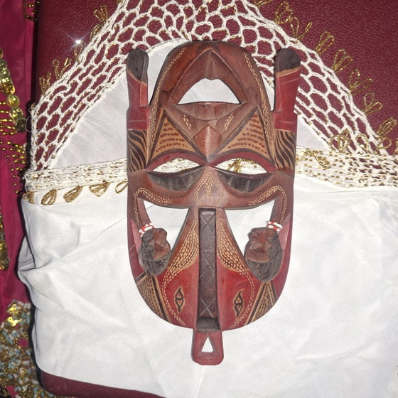 6 x Masques Africains 2 – Décorations murales, Wood (photo 11 of 12)