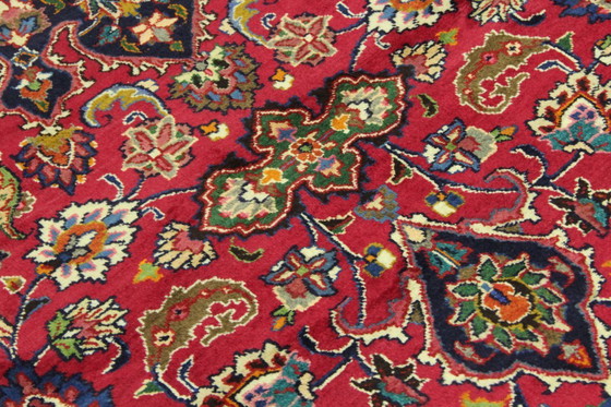 Image 1 of Original Perserteppich Keschan,Kashan Rot 344 x 253 cm Top Zustand Klassik Alt