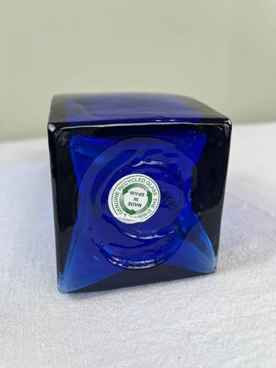 Große kobaltblaue Flasche – Gläser & Karaffe, Crystal, Glass (photo 9 of 9)