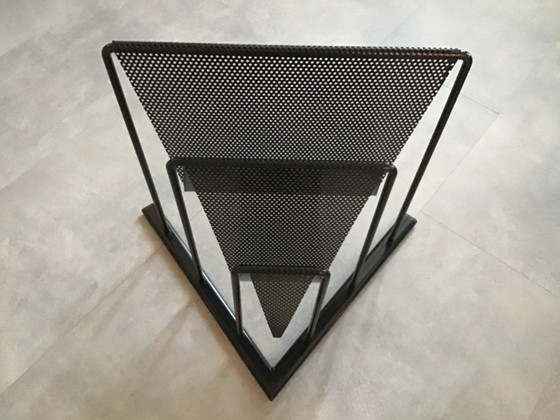 Image 1 of Steel magazine rack, black