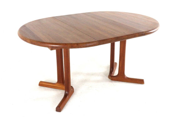 Danish Solid Teak Extendable Round Dining Table Vintage – Wood (photo 12 of 15)