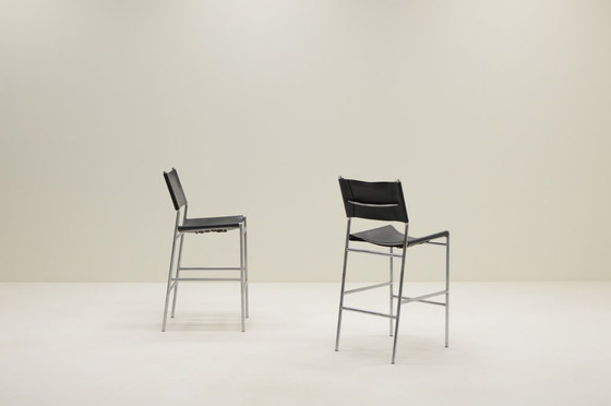 Image 1 of Ensemble de 2 tabourets de bar SB06 par Martin Visser pour Spectrum, 1990 Pays-Bas.