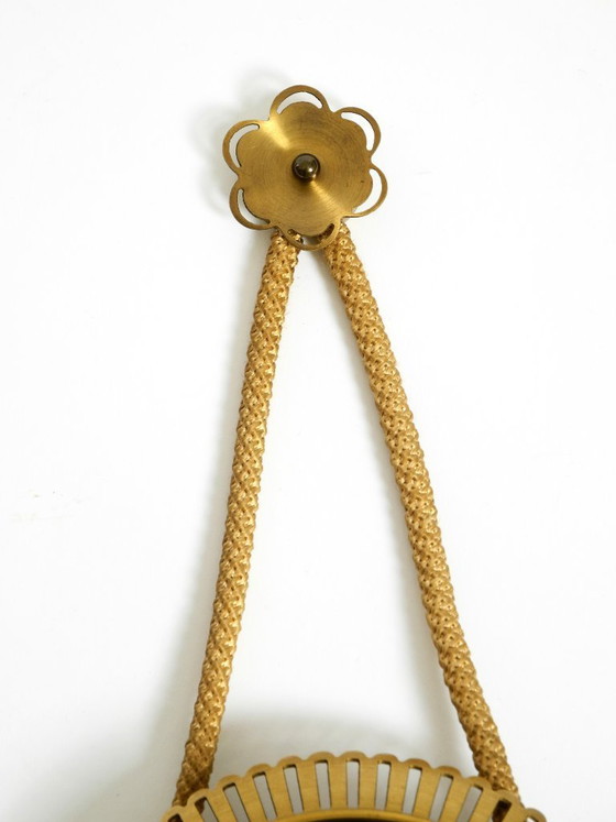 Image 1 of Piccolo orologio da parete meccanico originale di metà secolo, stile Atlanta, con movimento a 10 giorni.