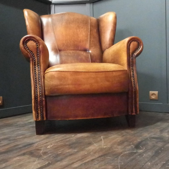 Poltrona Robusta Vintage in Pelle di Pecora – Poltrone, Leather (photo 10 of 15)