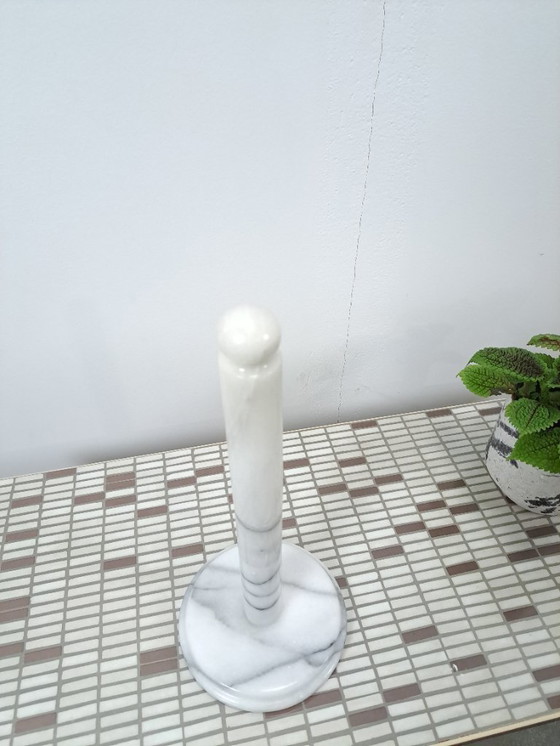 Image 1 of Vintage marble kitchen roll holder