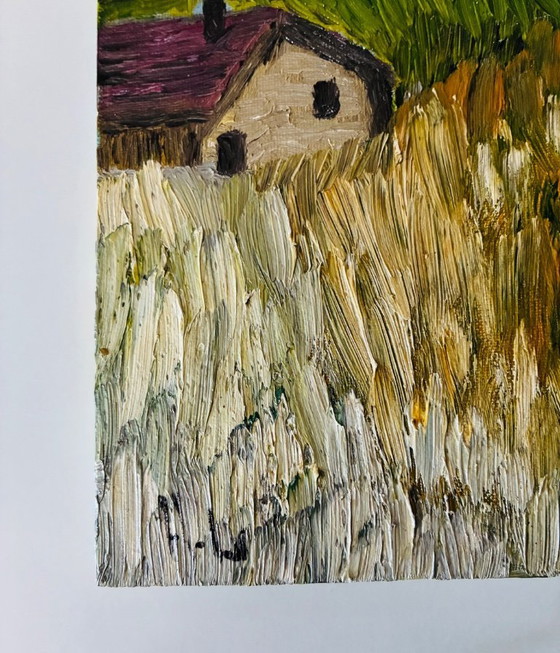 Oil painting of a landscape in the Drôme Provençale region – Paintings & Drawings, Canvas (photo 3 of 6)