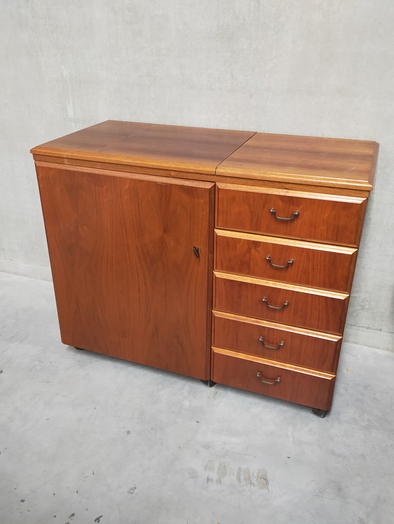 Image 1 of Vintage Cabinet For Sewing Machine