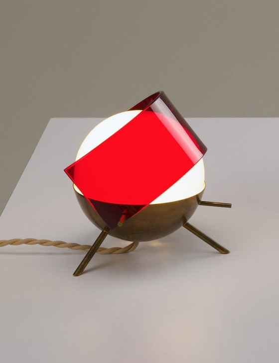 Image 1 of Zeldzame driepoot tafellamp - Stilux Milano