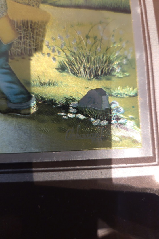 Image 1 of 4 pequeños cuadros de J. Cemkovan, 1979