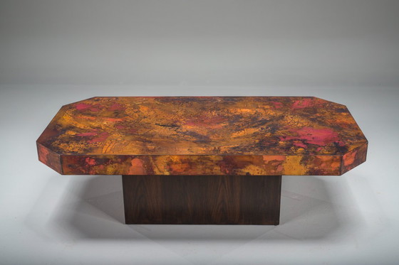 Image 1 of Tavolino vintage in rame di Bernhard Rohne, anni '70