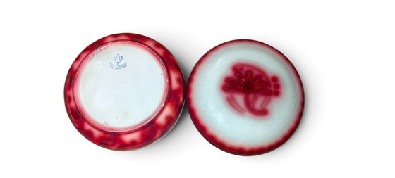 Edgar Böckman for Höganäs – Antique Swedish ceramic lidded box – Luster glaze – Circa 1920s (photo 3 of 5)