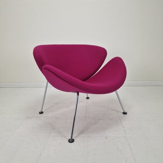 Image 1 of Silla Orange Slice con otomana de Pierre Paulin para Artifort, años 80