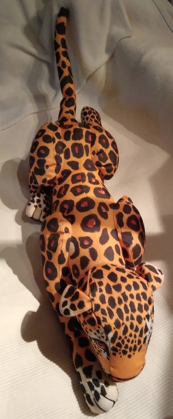 Image 1 of Großer, dekorativer Panther aus den 1980er Jahren, Fallschirmstoff