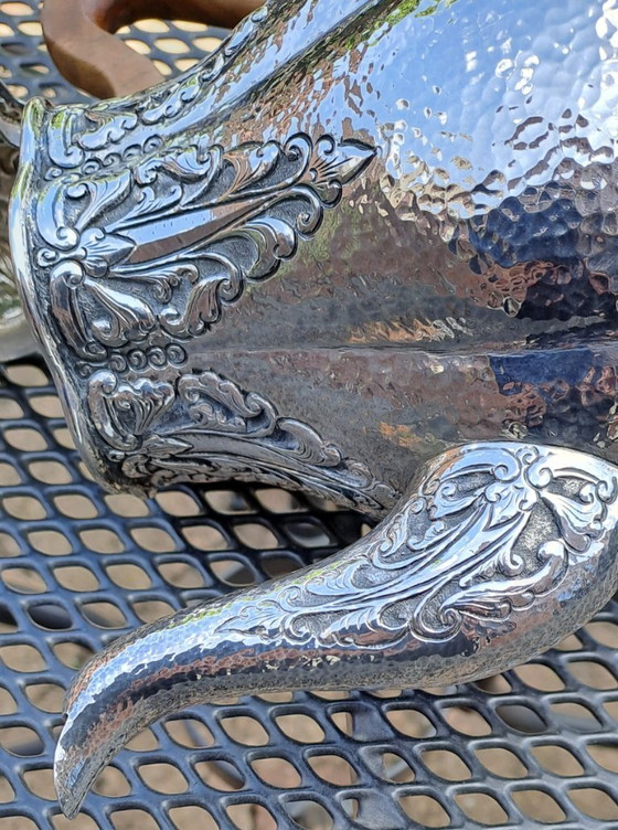 Image 1 of Cafetera/moca antigua Djokja de plata (sello 900).🫖