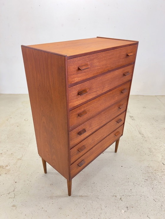 Image 1 of Cassettiera in teak di Poul Volther, anni '50.