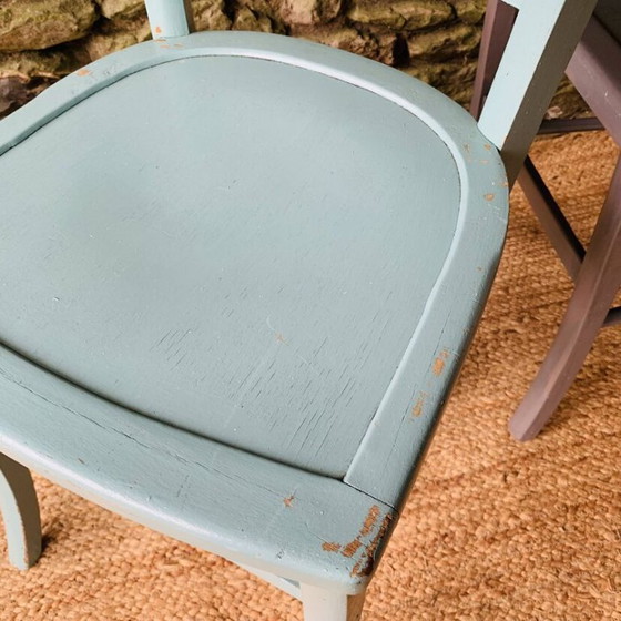 Image 1 of Set aus vier ungleichen Bistrostühlen