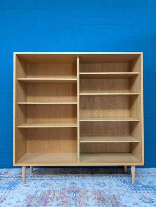 Bibliothèque en chêne du milieu du siècle, Borge Mogensen, années 1960