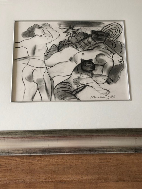 Image 1 of Corneille krijttekening 