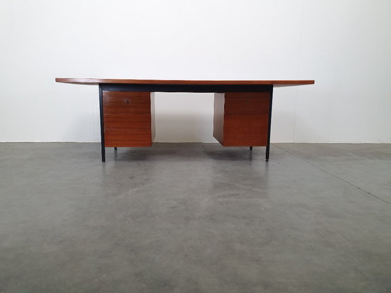 Image 1 of Knoll De Coene vintage teak desk 1950s