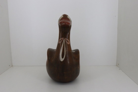 Bellissima anatra vintage messicana in ceramica Tonalá di grandi dimensioni (XL) - 37 cm – Sculture (photo 2 of 6)