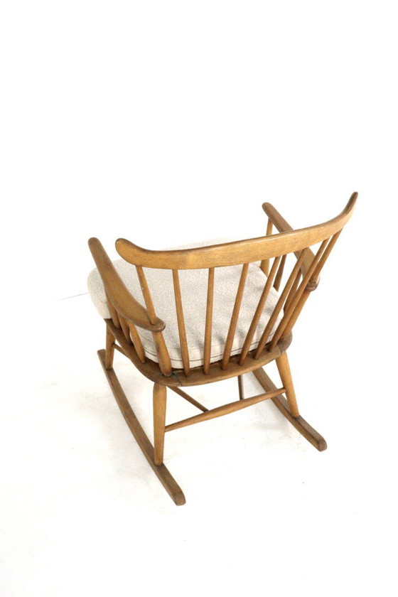 Image 1 of Børge Mogensen for FDB Møbler rocking chair armchair vintage