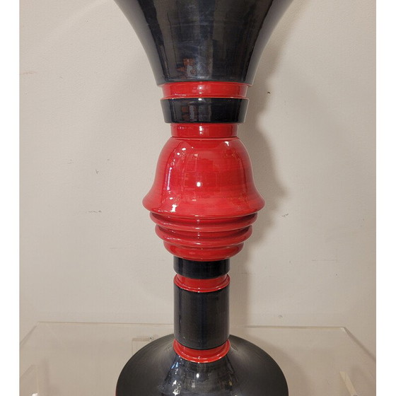 Image 1 of Vintage glazed ceramic totem pole by Rometti, Italy 1970